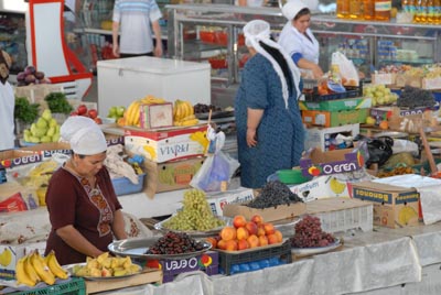 Der Russenmarkt in Ashgabat