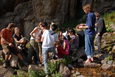 Wasserfallpicknick