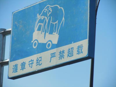 Bedarf ebenfalls einer gewissen Umsicht: Elefantentransporte