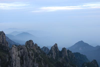 Huang Shan – Blick über's Nebelmeer