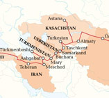 Karte Reiseroute